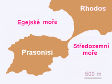 Prasonsi - poloostrov vybhajc z Rhodosu